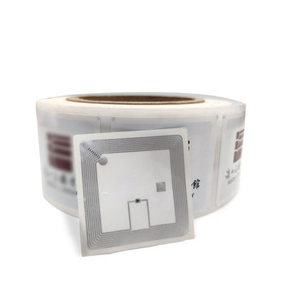 Sesuaikan Tag HF RFID 50mm * 50mm ISO15693 13.56mhz Tag Perpustakaan RFID