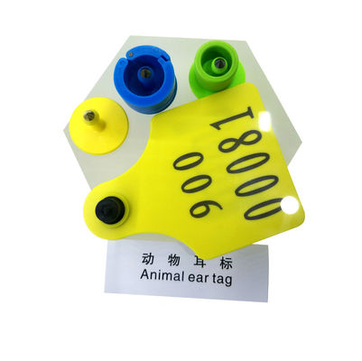 YRA01 RFID Smart Tags Telinga Elektronik Tag Hewan RFID Untuk Pembiakan Hewan