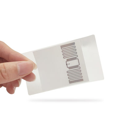 R6 Chip Label Ritel RFID 80X45mm Untuk Manajemen Konsumsi