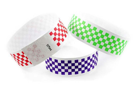 Gelang Rfid Kertas Bukti Air Sekali Pakai 210 * 35mm 250 * 30mm