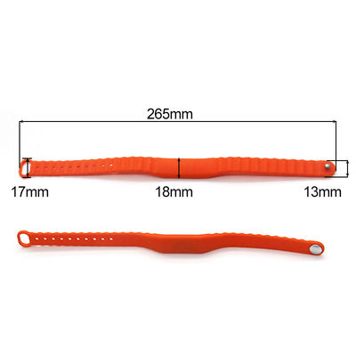 Gelang RFID FM11RF08 Tag Gelang Silikon RFID yang Dapat Disesuaikan
