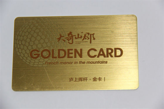 Hologram Menggambar Kartu Emas Chip TK4100 EM4100 Untuk Kartu VIP Kelas Atas