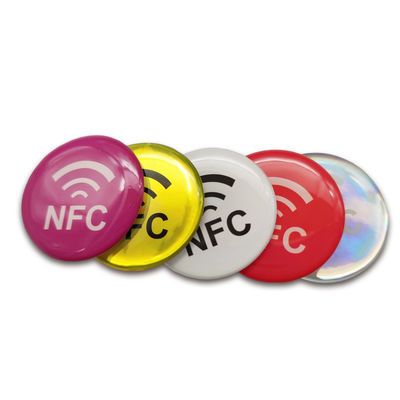Diameter 30mm Kartu Epoxy 13.56MHZ Nfc Epoxy Tag ISO14443A