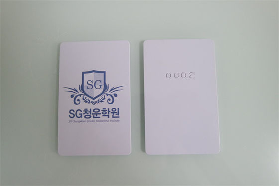 85.5 * 54 * 0.84mm M1 Kartu RFID 13.56MHZ bahan Kemasan PVC