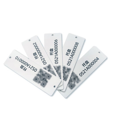 Turnover Box Tag Pallet RFID 80 * 25mm Standar UHF Frekuensi Tinggi