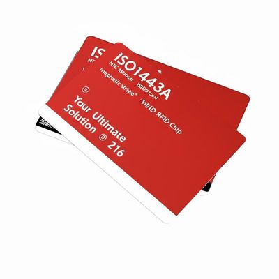 ISO14443A NFC RFID Card with Magnetic Stripe and RFID Chip 216